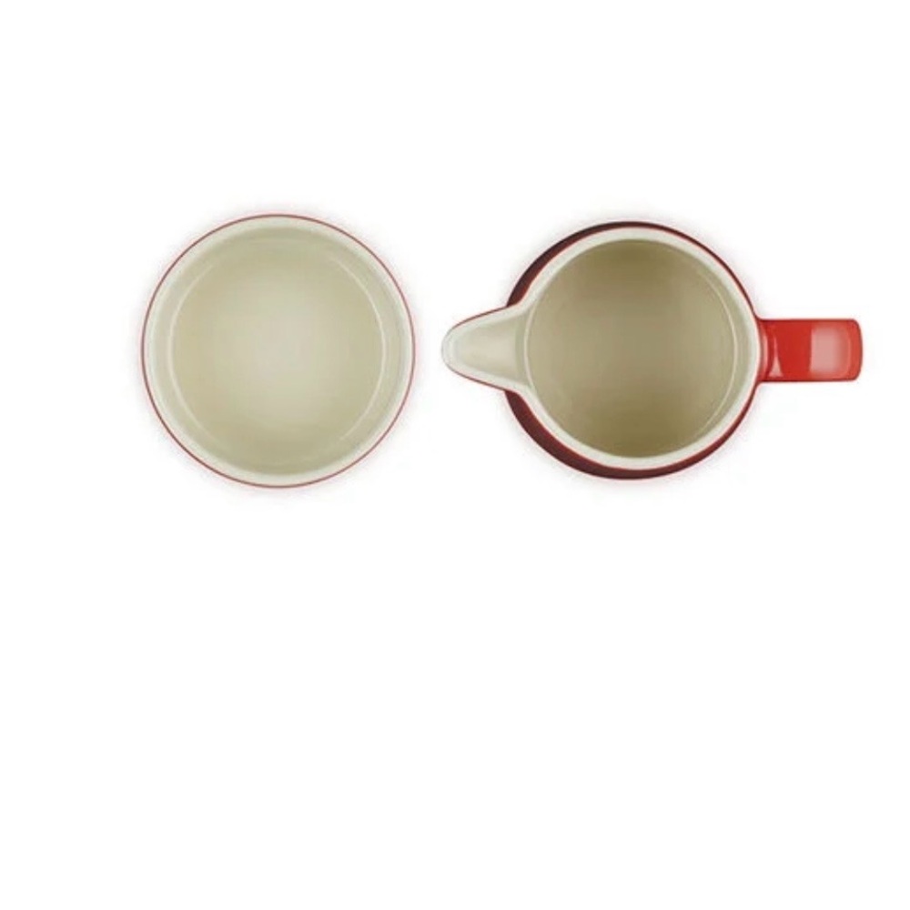 Le Creuset Signature Cream and Sugar Set (cerise) - Picture 3 of 12